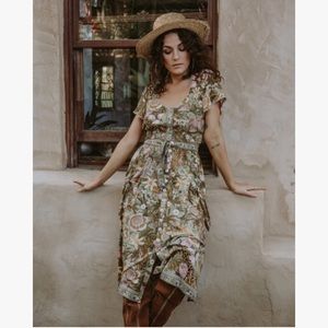 spell jungle midi skirt